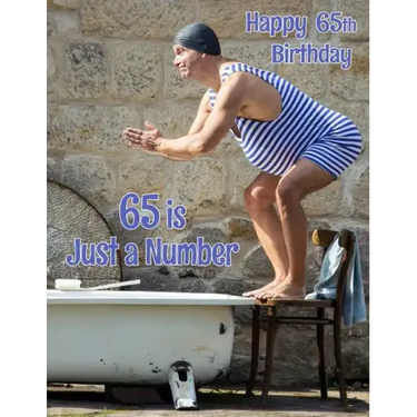 Happy 65th Birthday: 65 is Just a Number, Large Print Address Book for the Young at Heart. Forget the Birthday Card and Give a Birthday Book Instead!