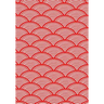 Japanese Kanji Practice Paper Notebook: 130 sheets, Asian Calligraphy, Red Geometric Artwork