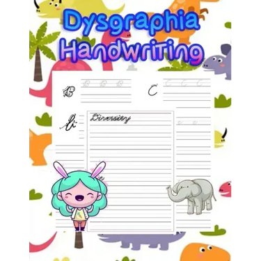 Dysgraphia Handwriting: handwriting tracing workbook-handwriting practice paper for kids-handwriting practice sheets