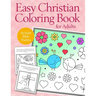 Easy Christian Coloring Book for Adults: Calming Large Print Psalms for Seniors and Beginners