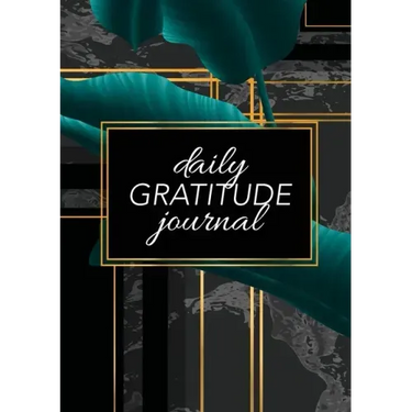 Daily Gratitude Journal: (Green Leaves with Black and Gold Background) A 52-Week Guide to Becoming Grateful