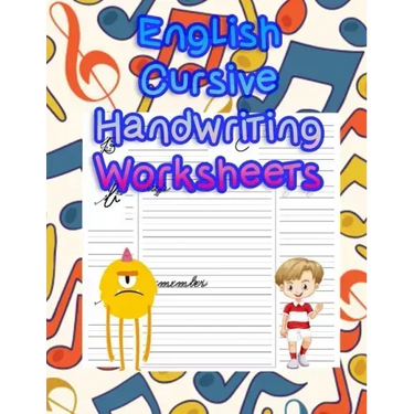 English Cursive Handwriting Worksheets: handwriting tracing workbook-handwriting practice paper for kids-handwriting practice sheets