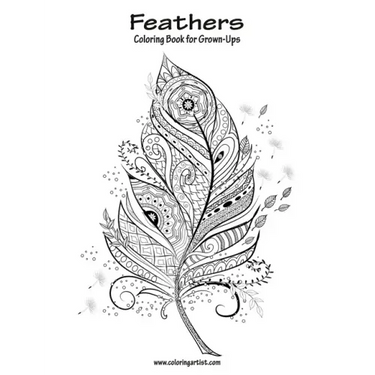 Feathers Coloring Book for Grown-Ups 1