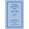Virginia Slave Births Index, 1853-1865, Volume 2, D-G