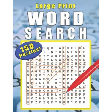 Wood Search Book: 150 puzzles with solutions, 8.5 x 11, soft cover, glossy finish