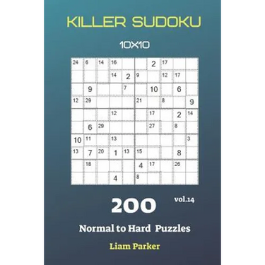Killer Sudoku - 200 Normal to Hard Puzzles 10x10 vol.14