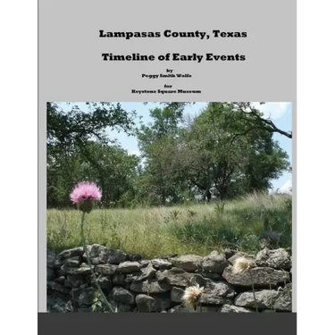 Lampasas County, Texas: Timeline of Early Events