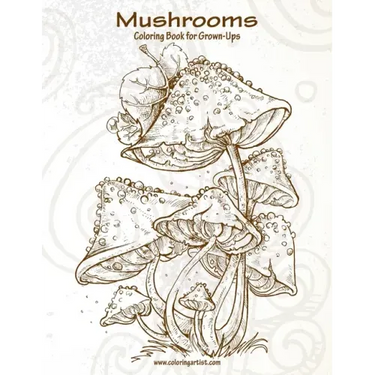 Mushrooms Coloring Book for Grown-Ups 1