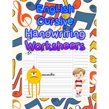 English Cursive Handwriting Worksheets: handwriting tracing workbook-handwriting practice paper for kids-handwriting practice sheets