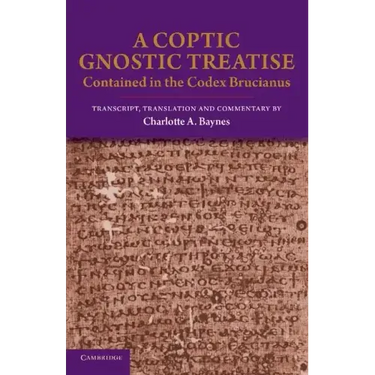 A Coptic Gnostic Treatise: Contained in the Codex Brucianus