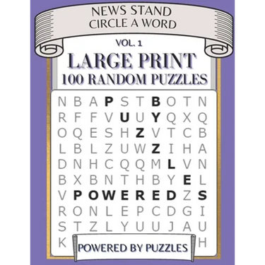 News Stand Circle a Word Vol.1: Large Print 100 Random Puzzles