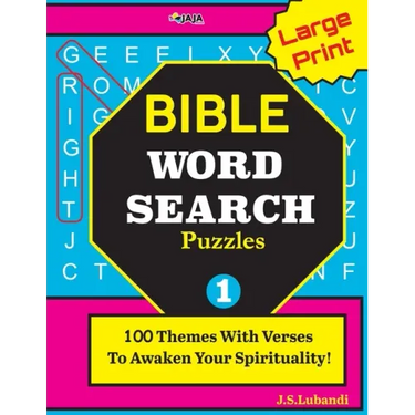 Large Print BIBLE WORD SEARCH Puzzles: 100 Themes With Verses To Awaken Your Spirituality!