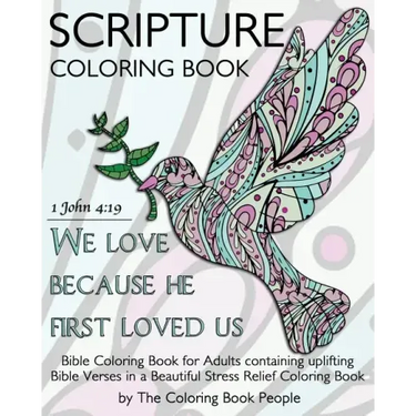 Scripture Coloring Book: Bible Coloring Book for Adults containing uplifting Bible Verses in a Beautiful Stress Relief Coloring Book