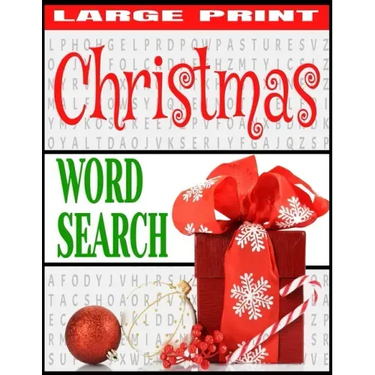 Christmas Word Search: Large Print All Things Christmas Over 1000 Holiday Themed Words Fun and Relaxing Word Hunt Puzzles Makes a Great Gift
