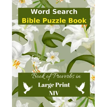 Word Search Bible Puzzle: Book of Proverbs Book in Large Print