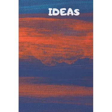 Ideas: 90 Pages of 6 X 9 Inch White Numbered Pages No Lines