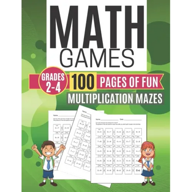 Math Games MULTIPLICATION MAZES 100 Pages of Fun Grades 2-4