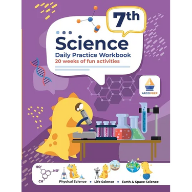 7th Grade Science: Daily Practice Workbook 20 Weeks of Fun Activities (Physical, Life, Earth and Space Science, Engineering Video Explanations Include