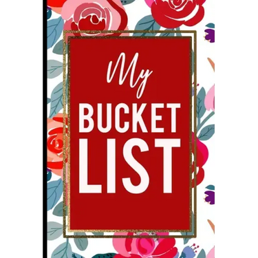 My Bucket List: Red Roses Pink Gold Frame Gift For Mother, Sister and Friends