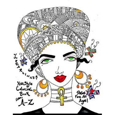 Lora Reina's Alphabet of Hair Styles Coloring Book