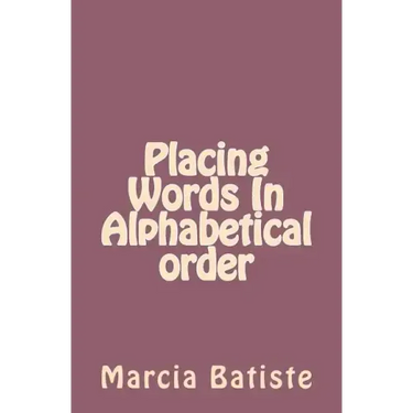 Placing Words In Alphabetical order