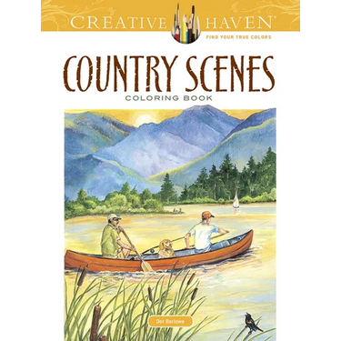 Country Scenes Coloring Book