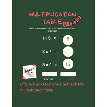Multiplication Table: TAR > The simplest and most beautiful methods for teaching your child > Your child mastered the multiplication table w