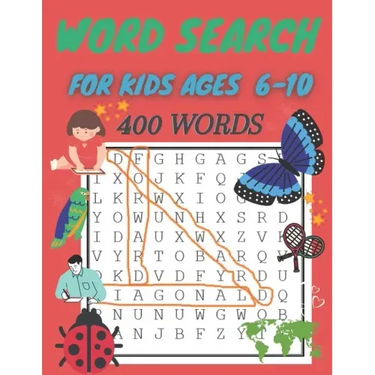 word search for kids ages 6-10: 400 Word Search Puzzles