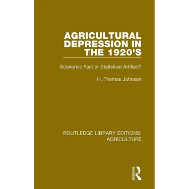 Agricultural Depression in the 1920's: Economic Fact or Statistical Artifact?