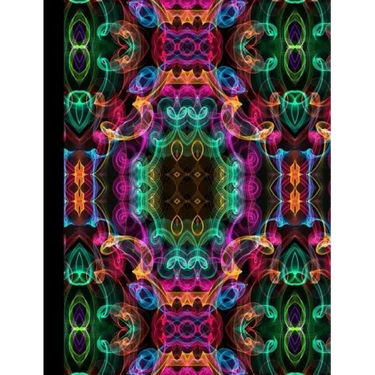 Abstract Curly Cues Notebook, Wide Ruled, 100 Sheets/200 Pages, 7.5 X 9.75