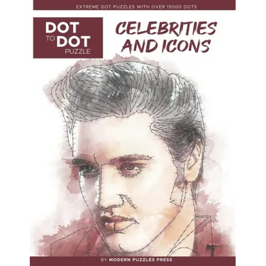 Celebrities and Icons - Dot to Dot Puzzle (Extreme Dot Puzzles with over 15000 dots) by Modern Puzzles Press: Extreme Dot to Dot Books for Adults - Ch