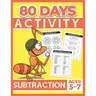 80 Days Activity Subtraction for Kids Ages 5-7: Funny Basic Math Workbook Grade 1, 1st Grade Math, Subtraction Within 20