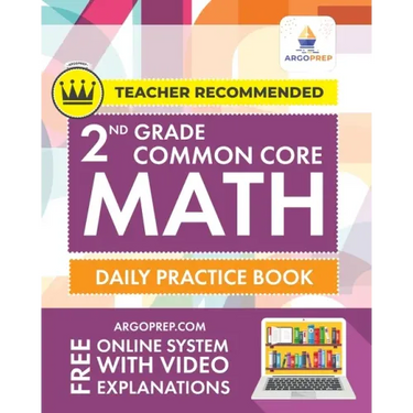 2nd Grade Common Core Math: Daily Practice Workbook - Part I: Multiple Choice 1000+ Practice Questions and Video Explanations Argo Brothers: Daily
