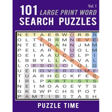 101 Large Print Word Search Puzzles