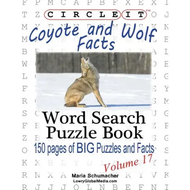 Circle It, Coyote and Wolf Facts, Word Search, Puzzle Book