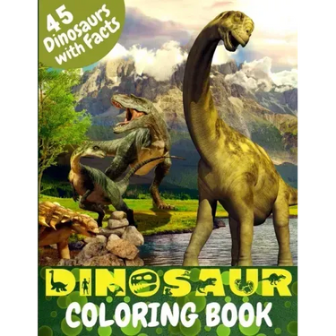 Dinosaur Coloring Book: Great Coloring Book for Kids with Dinosaur Facts Perfect gift for any age