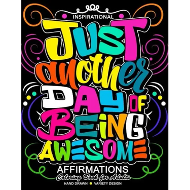 Inspirational Affirmations Coloring books: Motivation, Good Vibes quotes with Doodle Flower and Animals to color (Keep clam and Color it)