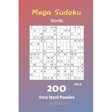 Mega Sudoku 16x16 - 200 Very Hard Puzzles vol.4