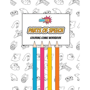 Parts of Speech Coloring Comic Workbook