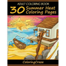 Adult Coloring Book: 30 Summer Heat Coloring Pages