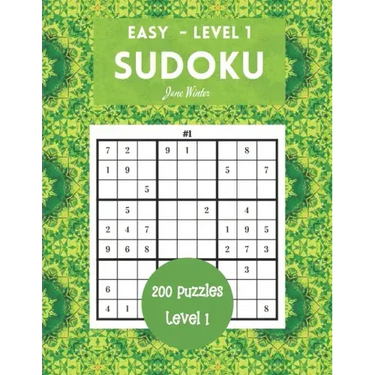 200 Sudoku Puzzles Easy Level 1: Brain Games For Adults, 9x9 Large Print (Sudoku For Adults)