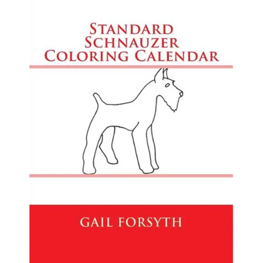 Standard Schnauzer Coloring Calendar