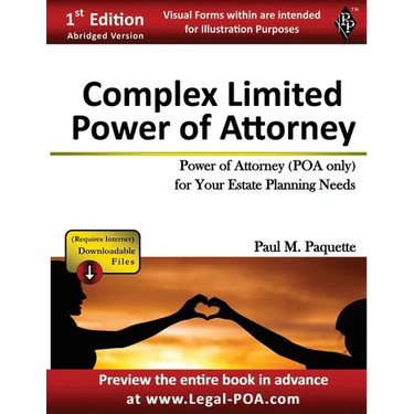 Complex Power of Attorney: Fillable Power of Attorney (POA Only) For Your Estate Planning Needs