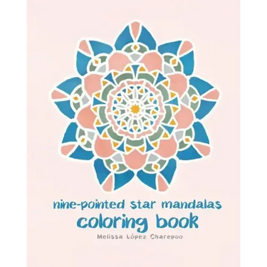 Nine-pointed Star Mandalas, Coloring Book