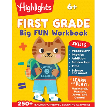 First Grade Big Fun Workbook: First Grade Workbook with 256 Pages of Activities for Reading Comprehension, Math, Science and More to Build Essential S