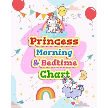 Princess Morning & Bedtime Chart: Girl Routine Checklist Kids Can Keep Track of Their Daily Routine