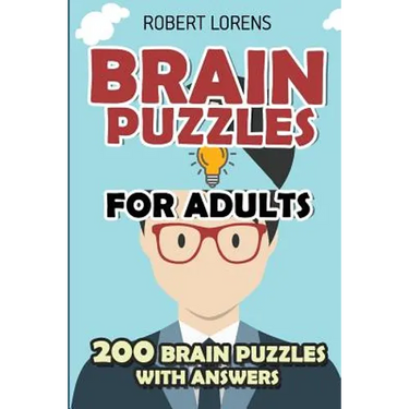 Brain Puzzles for Adults: Area Division Puzzles - 200 Brain Puzzles with Answers