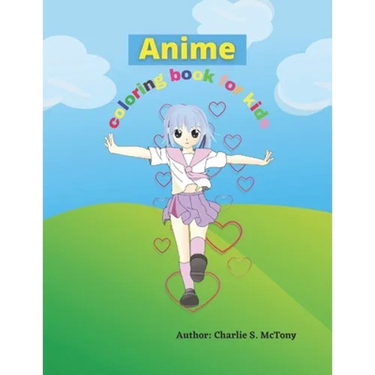 Anime coloring book for kids: Educational coloring pages with wonderful manga designs for kids