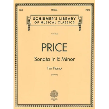 Sonata in E Minor: Schirmer Library of Classics Volume 2023 Nfmc 2024-2028 Selection Piano Solo