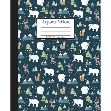 Composition Notebook: 7.5x9.25, Wide Ruled